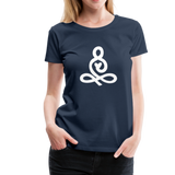 Yoga Frauen Premium T-Shirt - Navy