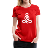 Yoga Frauen Premium T-Shirt - Rot