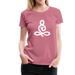 Yoga Frauen Premium T-Shirt - Malve