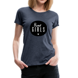 Braut Girls Frauen Premium T-Shirt - Blau meliert