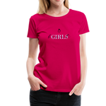 Braut Girls Frauen Premium T-Shirt - dunkles Pink