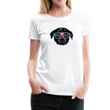 Hund Woof Frauen Premium T-Shirt - Weiß