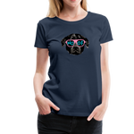 Hund Woof Frauen Premium T-Shirt - Navy