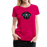 Hund Woof Frauen Premium T-Shirt - dunkles Pink