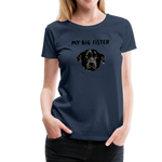 Big Sister Frauen Premium T-Shirt - Navy