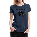 Big Sister Frauen Premium T-Shirt - Navy