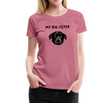 Big Sister Frauen Premium T-Shirt - Malve