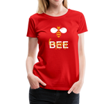 Bee Happy Frauen Premium T-Shirt - Rot