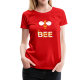 Bee Happy Frauen Premium T-Shirt - Rot