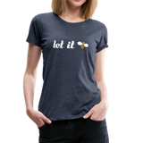 Let It Bee Frauen Premium T-Shirt - Blau meliert