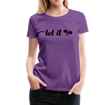 Let It Bee Frauen Premium T-Shirt - Lila