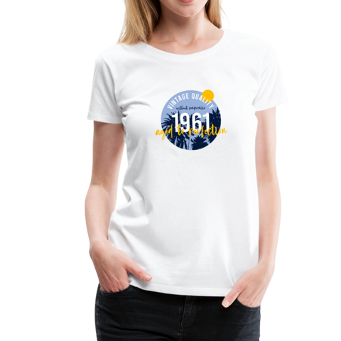1961 Frauen Premium T-Shirt - Weiß