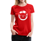 Löwe Frauen Premium T-Shirt - Rot