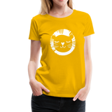 Löwe Frauen Premium T-Shirt - Sonnengelb