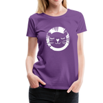 Löwe Frauen Premium T-Shirt - Lila