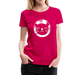 Löwe Frauen Premium T-Shirt - dunkles Pink