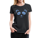 Panda Frauen Premium T-Shirt - Schwarz