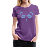 Panda Frauen Premium T-Shirt - Lila