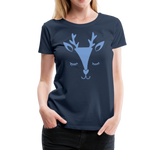 Reh Frauen Premium T-Shirt - Navy