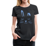 Hase Frauen Premium T-Shirt - Schwarz