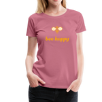 Bee Happy Frauen Premium T-Shirt - Malve