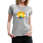 70´s Frauen Premium T-Shirt - Grau meliert