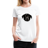 Hund Frauen Premium T-Shirt - Weiß