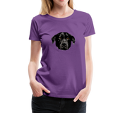 Hund Frauen Premium T-Shirt - Lila