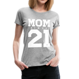 Mom Frauen Premium T-Shirt - Grau meliert