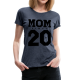 Mom Frauen Premium T-Shirt - Blau meliert