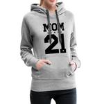Mom Frauen Premium Hoodie - Grau meliert