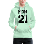 Mom Frauen Premium Hoodie - helles Mintgrün