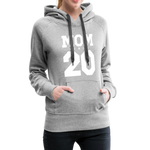 Mom Frauen Premium Hoodie - Grau meliert