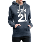 Mom Frauen Premium Hoodie - Jeansblau