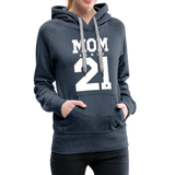 Mom Frauen Premium Hoodie - Jeansblau