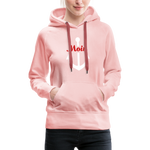 Moin Frauen Premium Hoodie - Kristallrosa