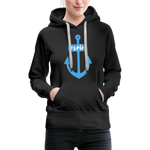 Moin Frauen Premium Hoodie - Schwarz