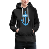 Moin Frauen Premium Hoodie - Schwarz