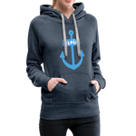 Moin Frauen Premium Hoodie - Jeansblau