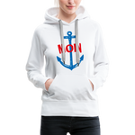 Moin Frauen Premium Hoodie - Weiß