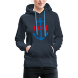 Moin Frauen Premium Hoodie - Navy