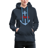 Moin Frauen Premium Hoodie - Navy