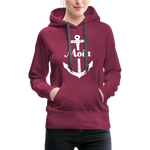 Moin Frauen Premium Hoodie - Bordeaux