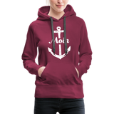 Moin Frauen Premium Hoodie - Bordeaux