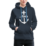 Moin Frauen Premium Hoodie - Navy