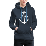 Moin Frauen Premium Hoodie - Navy