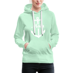 Moin Frauen Premium Hoodie - helles Mintgrün