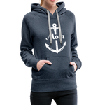 Moin Frauen Premium Hoodie - Jeansblau