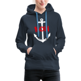 Moin Frauen Premium Hoodie - Navy