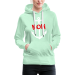 Moin Frauen Premium Hoodie - helles Mintgrün